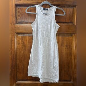Chic Sleeveless Gray Mini Dress